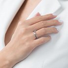 Золотое кольцо "Сердце" (сапфир, бриллиант) кб0259ar от ювелирного магазина Оникс - 1