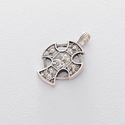 Серебряный православный крест (чернение) 13091 №4