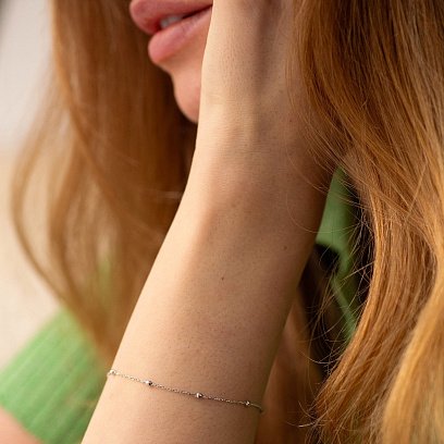 Серебряный браслет "Шарики" 905-01224 №4