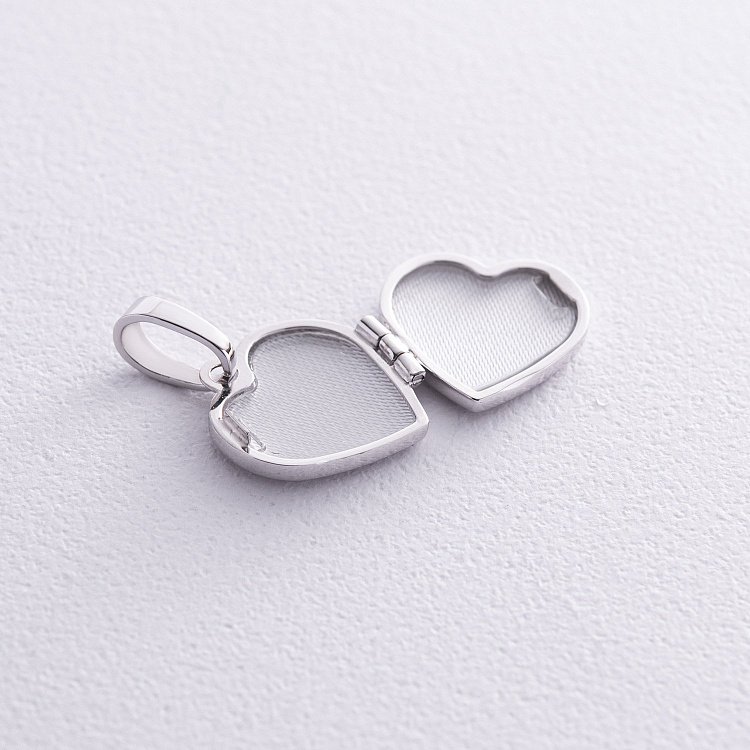 Золотой кулон для фотографии "Сердце" п01776 от ювелирного магазина Оникс - 1