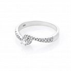 Золотое помолвочное кольцо с бриллиантами км0076 от ювелирного магазина Оникс - 1