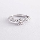 Помолвочное золотое кольцо с бриллиантами 221971121 от ювелирного магазина Оникс - 4