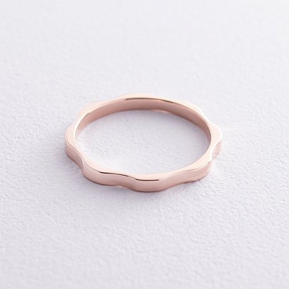 Кольцо "Холли" в красном золоте к07512 №3