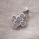 Православный серебряный крест с чернением 132480 от ювелирного магазина Оникс - 4