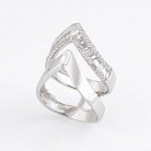 Срібний перстень з фіанітами 111878 от ювелирного магазина Оникс