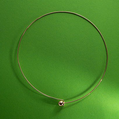 Колье - чокер "Adele" (красное золото) с шариком кол02543 №7