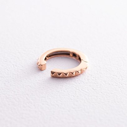 Серьга - каффа в красном золоте с07973 №5