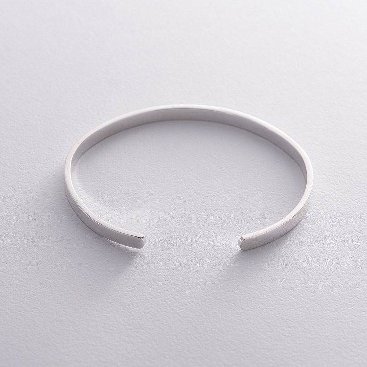 Жесткий серебряный браслет 141479 от ювелирного магазина Оникс - 5