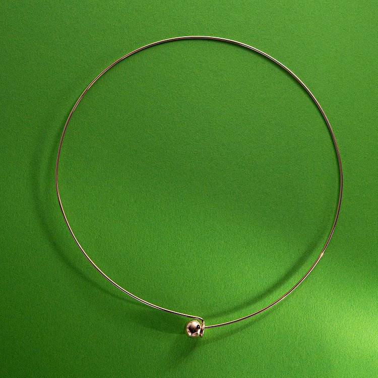 Колье - чокер "Adele" (красное золото) с шариком кол02543 от ювелирного магазина Оникс - 6