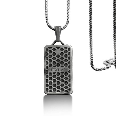 Серебряный кулон "Архангел Михаил" (возможна гравировка) 133177 №6