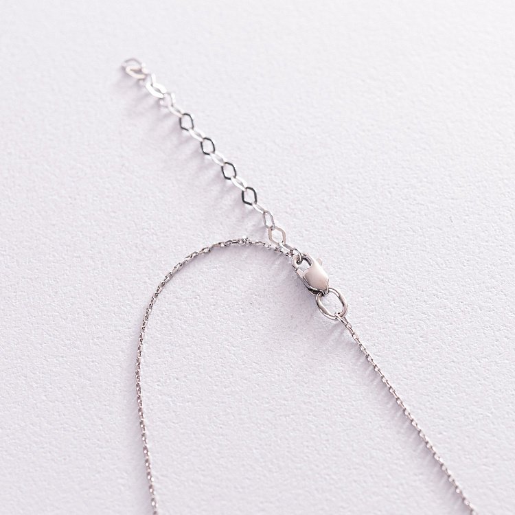 Колье "Змея" в белом золоте кол02121 от ювелирного магазина Оникс - 4