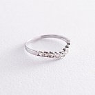 Серебряное кольцо с фианитами 112576 от ювелирного магазина Оникс
