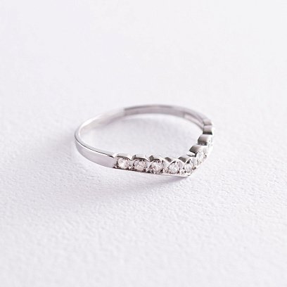 Серебряное кольцо с фианитами 112576