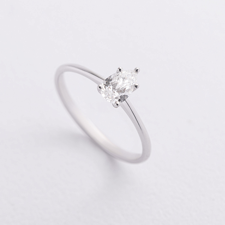 Заручальна золота каблучка з діамантом 245701121 від ювелірного магазину Онікс - 4