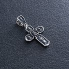 Срібний хрест "Розп'яття Христове" (чорніння) 133009 от ювелирного магазина Оникс - 1