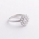 Золота каблучка "Квіточка" з діамантами кб0653cha от ювелирного магазина Оникс - 1