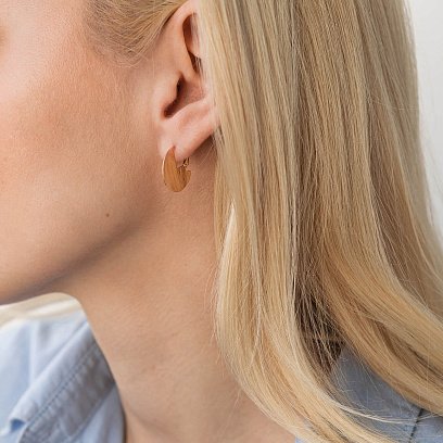 Золотые серьги "Лаура" 470591 №2