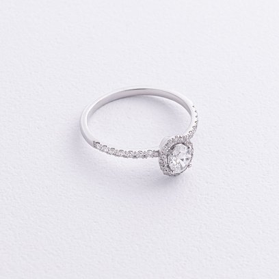 Заручальна золота каблучка з діамантами 239671121 №3