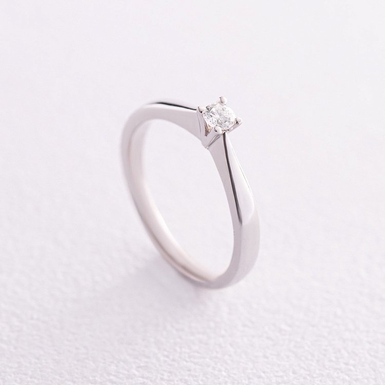 Помолвочное золотое кольцо с бриллиантом кб0271 от ювелирного магазина Оникс