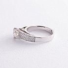 Помолвочное кольцо в белом золоте с бриллиантами к770 от ювелирного магазина Оникс - 4