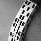 Шкіряний браслет зі срібними вставками 366 от ювелирного магазина Оникс - 3