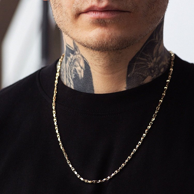 Чоловічий золотий ланцюжок ц00555 від ювелірного магазину Онікс - 1