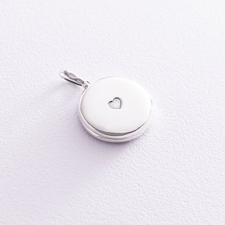 Срібний кулон "Never forget me" для фотографії 133051 від ювелірного магазину Онікс - 3