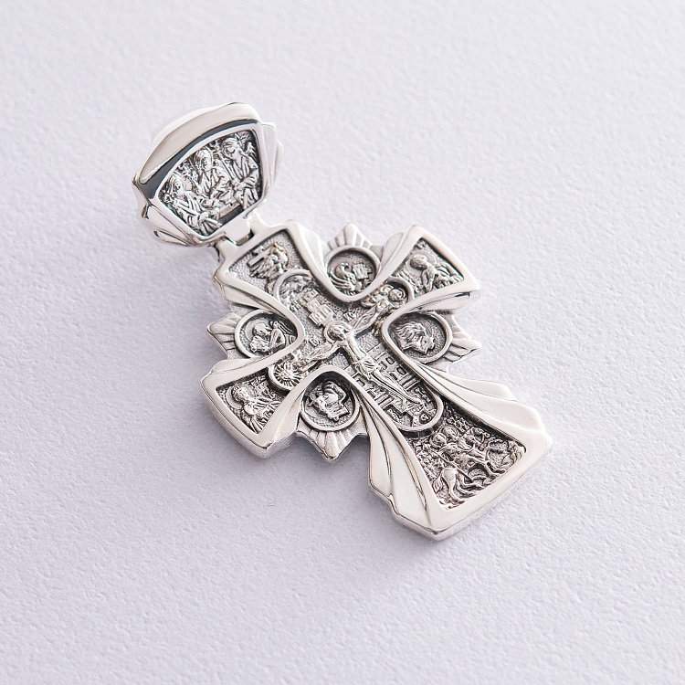 Православний хрест "Розп'яття. Ікона Божої Матері" Державна " 131561 від ювелірного магазину Онікс - 6