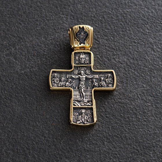 Православний Хрест "Розп'яття Христове. Ікона Божої Матері Знамення з пророками" 132905