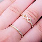 Золотое женское кольцо "Бесконечность" к03286 от ювелирного магазина Оникс - 4