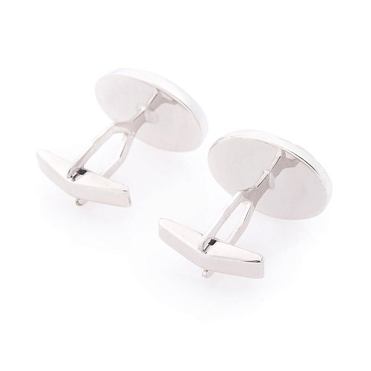 Срібні запонки (родій) 25057 від ювелірного магазину Онікс - 1