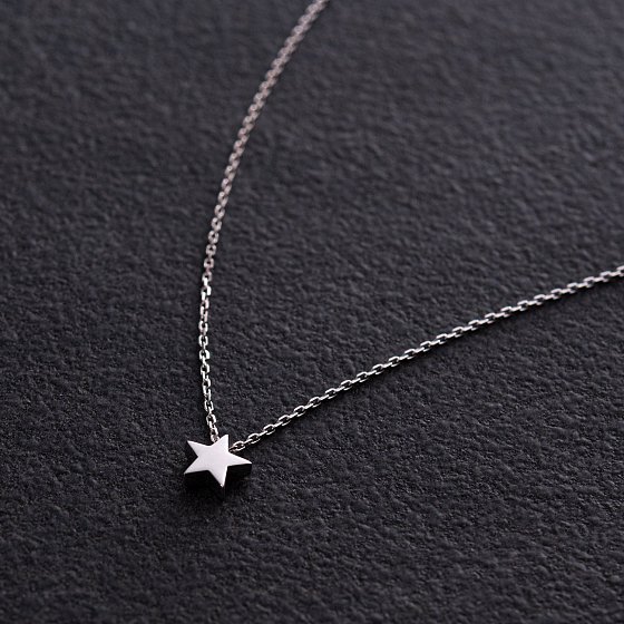 Серебряное колье "Звездочка" 908-01086 №5