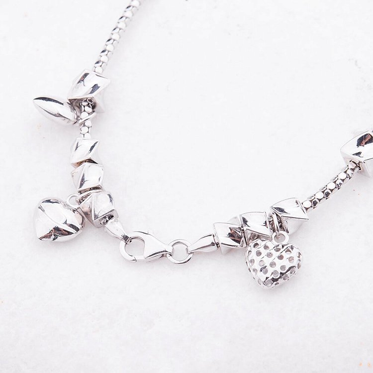 Ексклюзивний браслет з білого золота б02223 від ювелірного магазину Онікс - 2