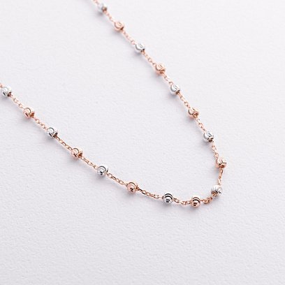 Кольє "Кульки" (червоне, біле золото) кол02606 №2