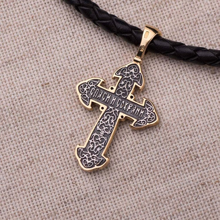 Серебряный православный крест 132512 от ювелирного магазина Оникс - 1