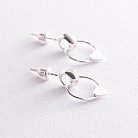 Срібні сережки - пусети "Сердечки" 123199 от ювелирного магазина Оникс - 2