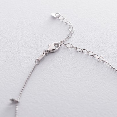 Золотое колье с фианитами кол01517 №6