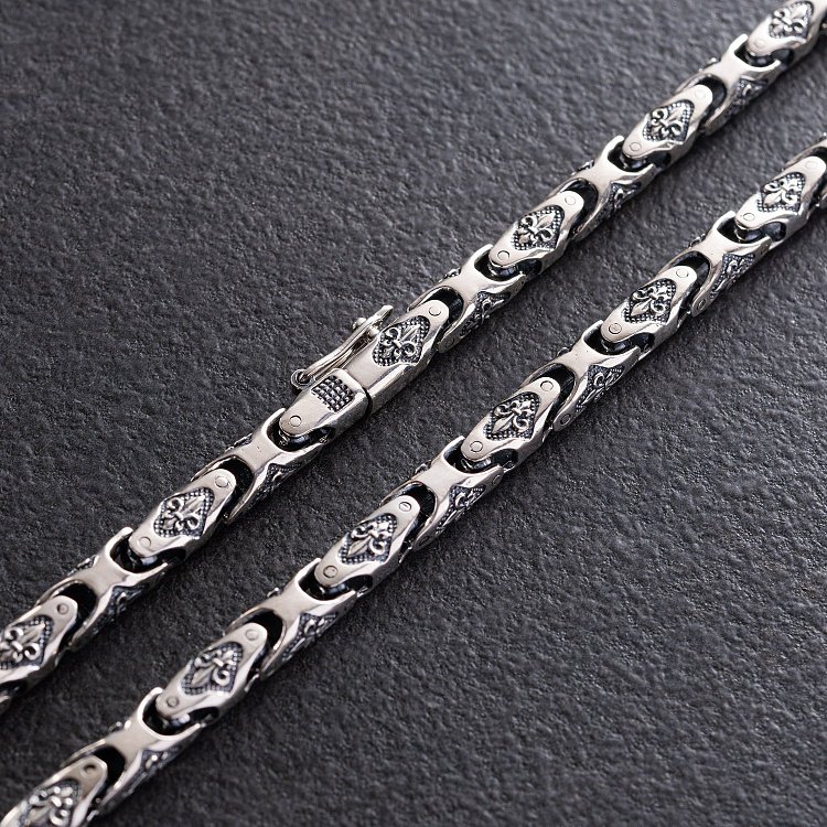 Мужская серебряная цепочка 525ц от ювелирного магазина Оникс