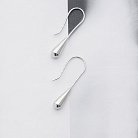 Срібні сережки "Крапельки" 122503 от ювелирного магазина Оникс - 2