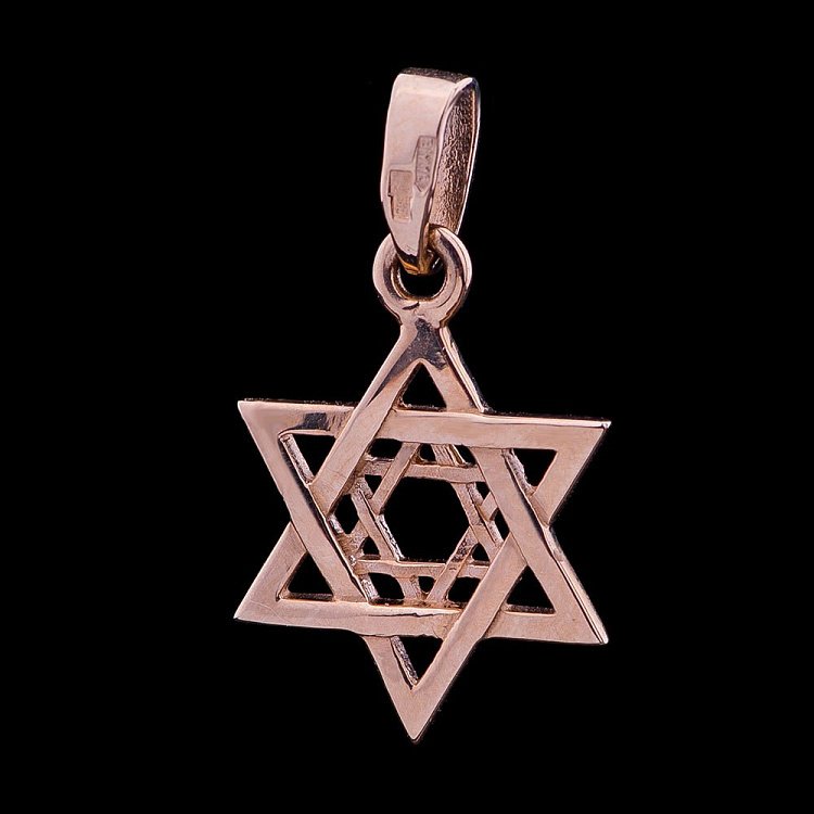 Золотая подвеска "Звезда Давида" 07-1356.0.1000 от ювелирного магазина Оникс - 1