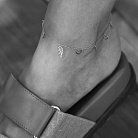 Браслет "Сердечки та хрестики" на ногу (біле золото) б04836 от ювелирного магазина Оникс - 3