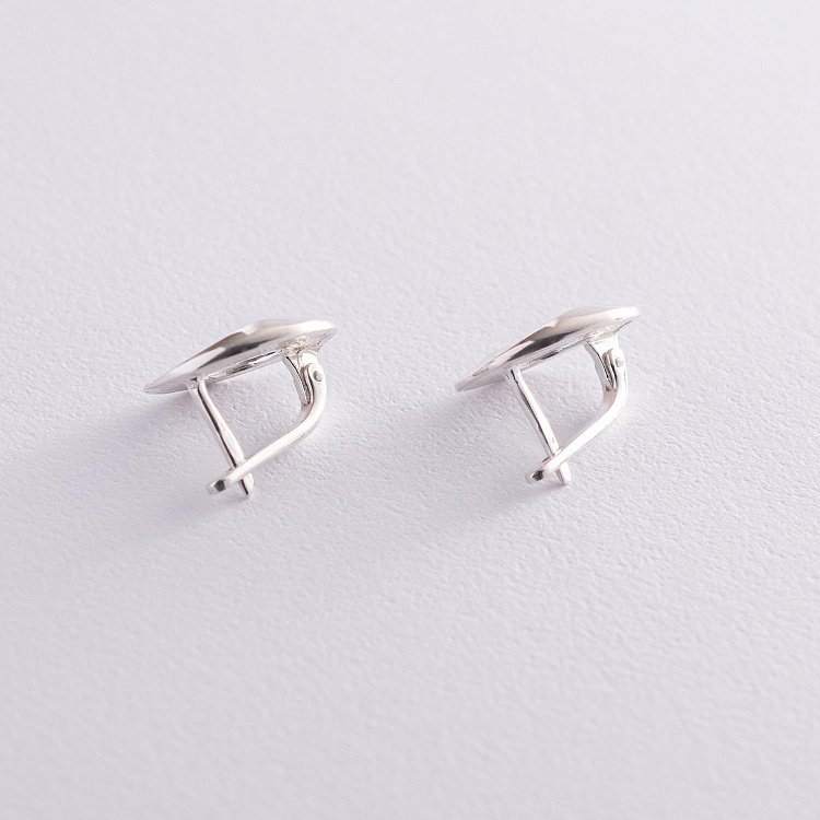 Серебряные серьги "Сияние" 122929 от ювелирного магазина Оникс - 5