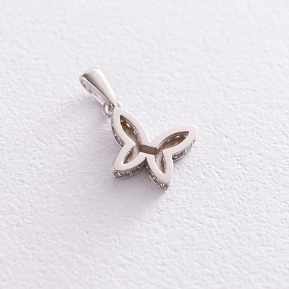 Золота підвіска "Метелик" з фіанітами п03488 №3