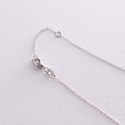 Золоте кольє "Крапелька" з діамантом колб0095di №3