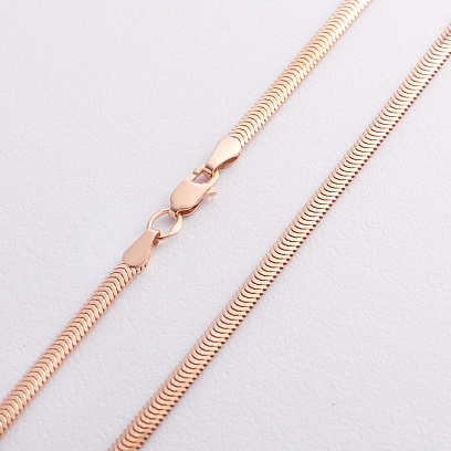 Кольє "Gisele" у червоному золоті (снейк - 3.5 мм) ц00321-3.5