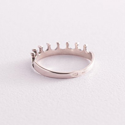 Срібна каблучка "Корона" 111696 №3