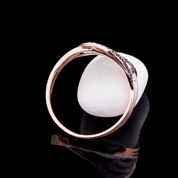 Золотое кольцо к04092 от ювелирного магазина Оникс - 2