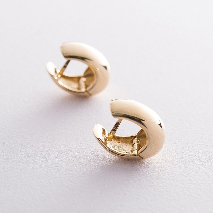 Серьги в желтом золоте "Грация" с06690 от ювелирного магазина Оникс - 6