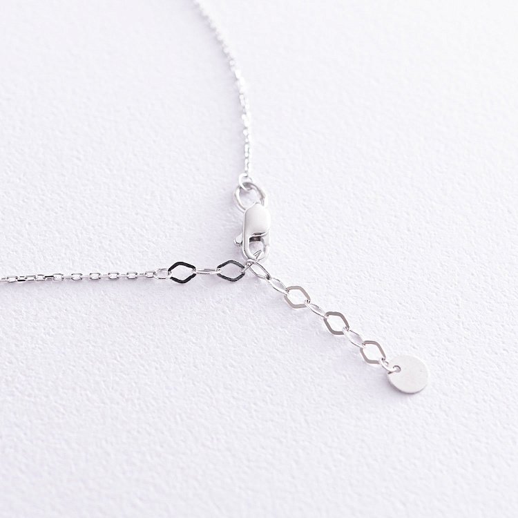 Колье "Монетки" в белом золоте (5 шт) кол01440 от ювелирного магазина Оникс - 4