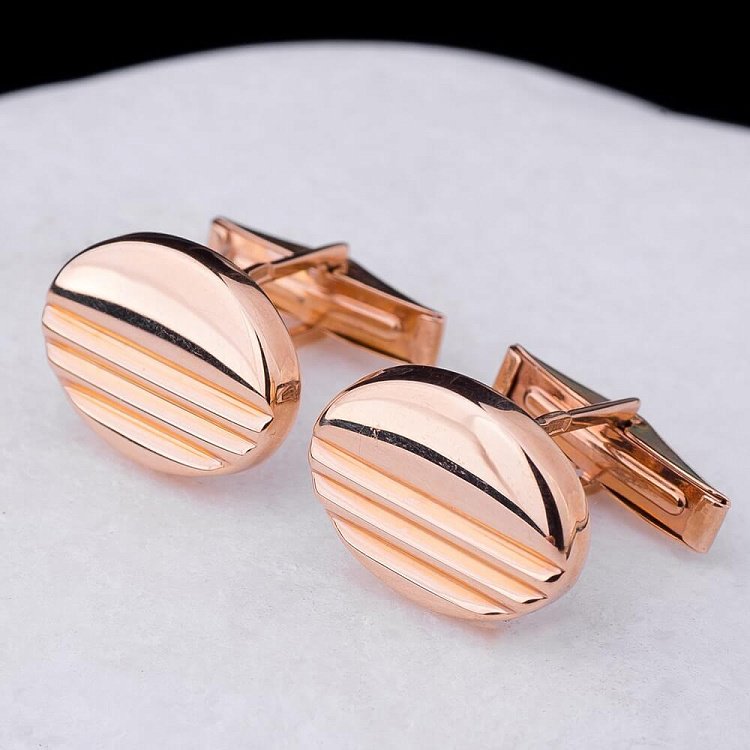 Золоті запонки зап00010 від ювелірного магазину Онікс - 3